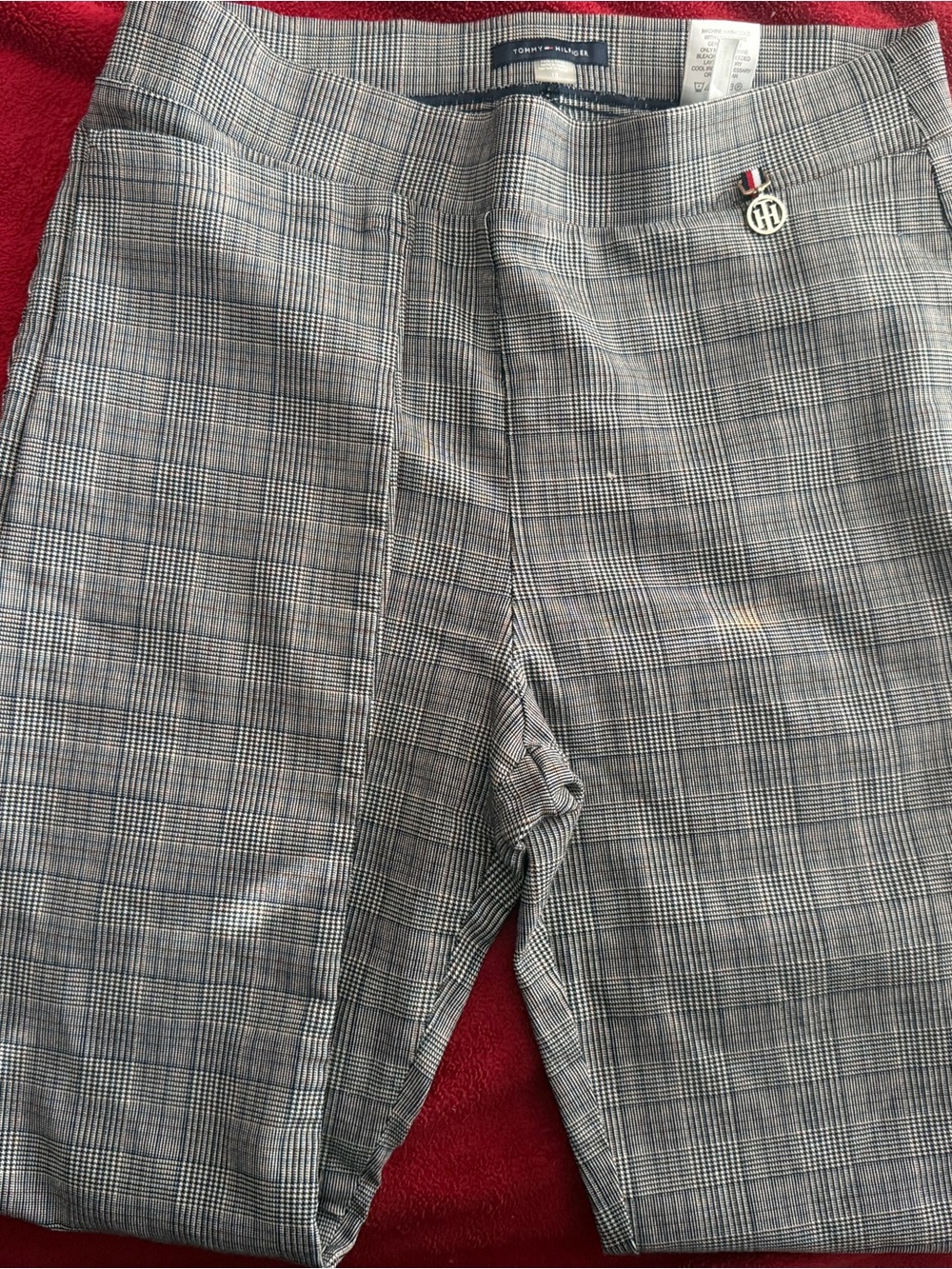 Tommy Hilfiger Women’s Gray Plaid Dress pants